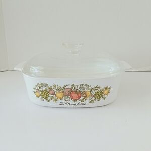 Vtg Corninware Spice Of Life La Marjolaine Square Casserole A-2-B With Lid A-9-C